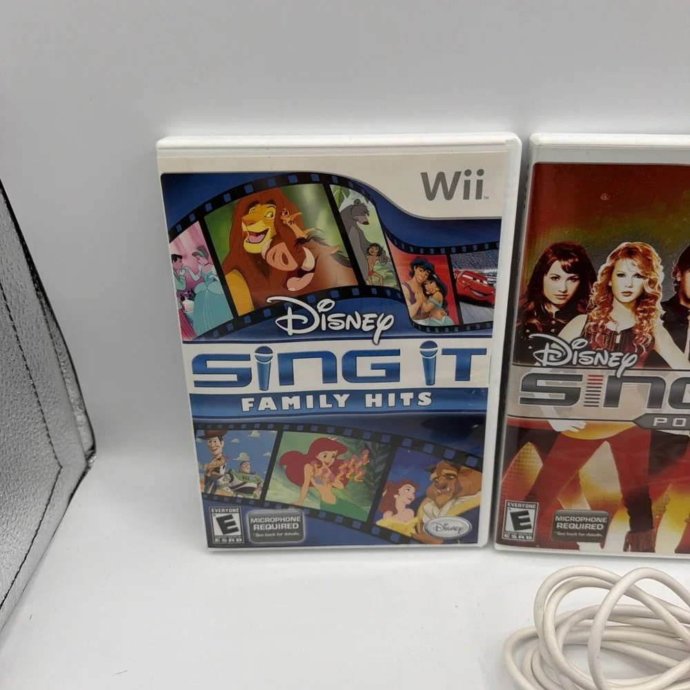 Disney Sing It: Family Hits (Wii) Glee Pop Hits With Microphone TESTED